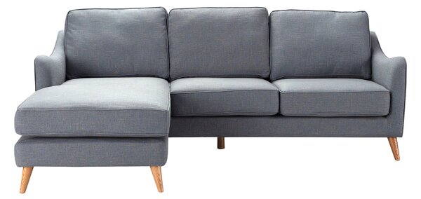 Rohová pohovka Venuste denim blue/brown