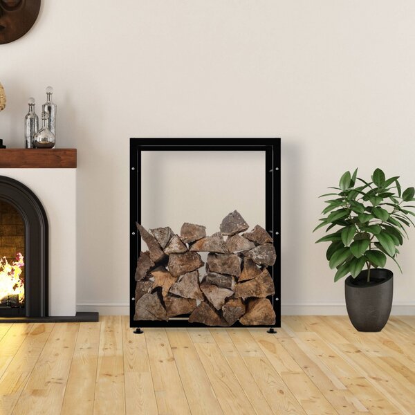 Stojan na dřevo Keri V2 25x80x100, černá