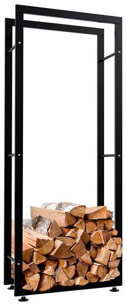 Stojan na dřevo Keri V2 25x60x150, černá