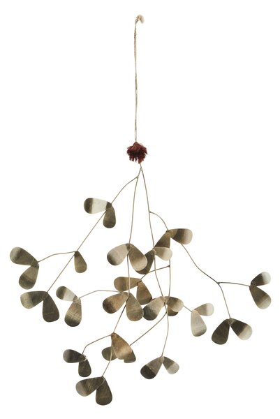 Kovové jmelí Mistletoe Brass