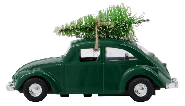 Vánoční dekorace autíčko Mini Xmas Car Green