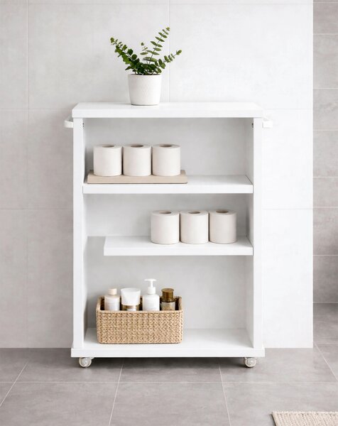 MIDI SKŘÍŇKA, bílá, 20/61/45 cm MID.YOU - Koupelnové série, Online Only
