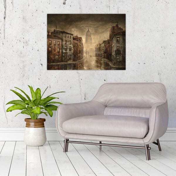 Obraz - Malba města (70x50 cm)