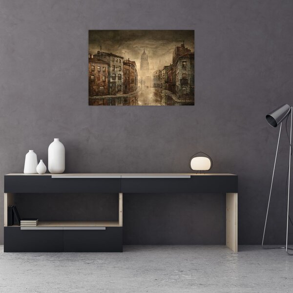 Obraz - Malba města (70x50 cm)