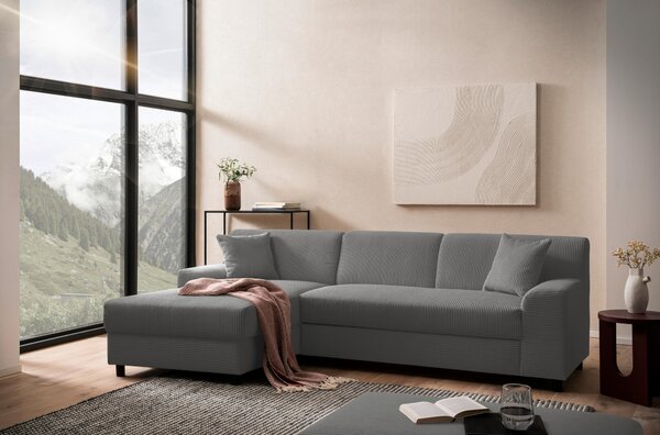 ROHOVÁ SEDAČKA, textil, šedá MID.YOU - Sedací soupravy, Online Only