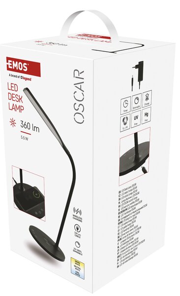 Stolní lampa OSCAR černá