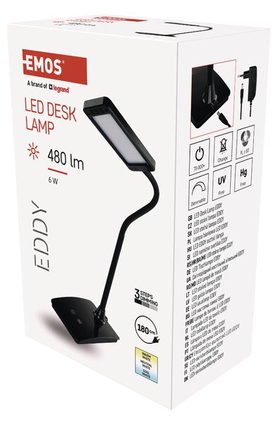 Stolní lampa EDDY černá