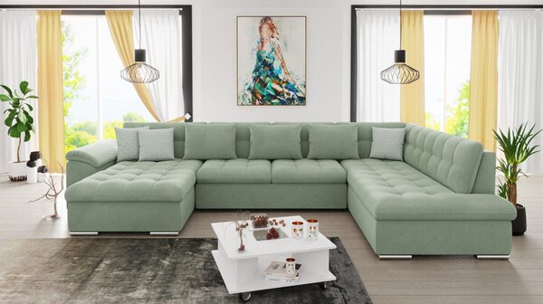 Rohová sedací souprava Tony, Potah: Uttario Velvet 2954 + Uttario Velvet 2954 + Evo 29, Strana: Levá - U 5903211034824