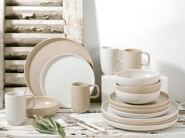 KOMBINOVANÁ SOUPRAVA, 16dílné, kamenina Creatable - Online Only nádobí, Online Only