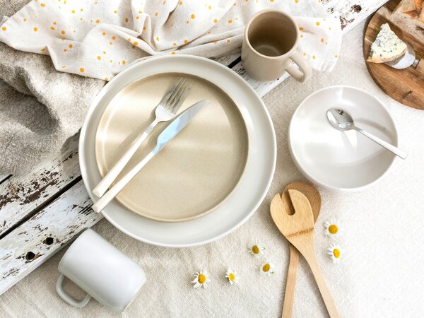 KOMBINOVANÁ SOUPRAVA, 16dílné, kamenina Creatable - Online Only nádobí, Online Only