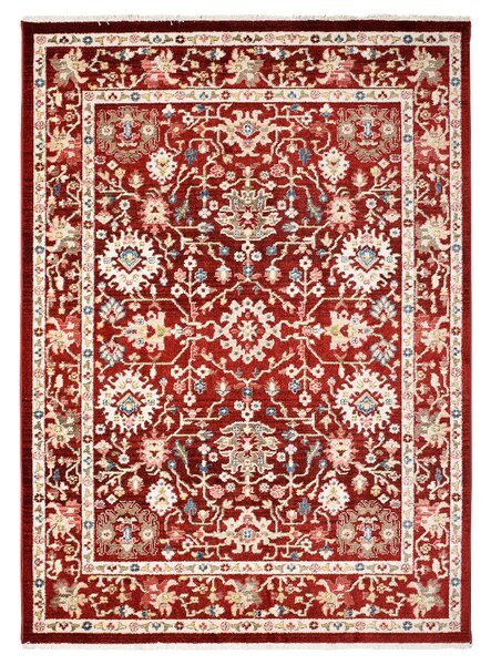 Makro Abra Kusový koberec RIVOLI EF52A Klasický červený Rozměr: 80x150 cm