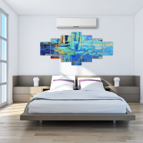 Obraz - Abstraktní olejomalba (210x100 cm)