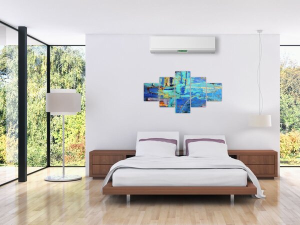 Obraz - Abstraktní olejomalba (125x70 cm)