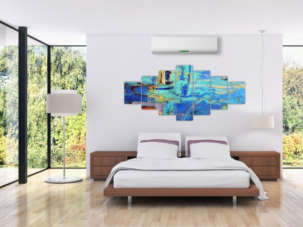 Obraz - Abstraktní olejomalba (210x100 cm)