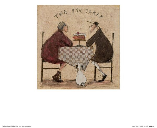 Umělecký tisk Sam Toft - Tea for Three II, Sam Toft, (30 x 30 cm)