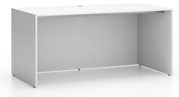 Kancelářský psací stůl SEGMENT, 162x80 cm, bílá