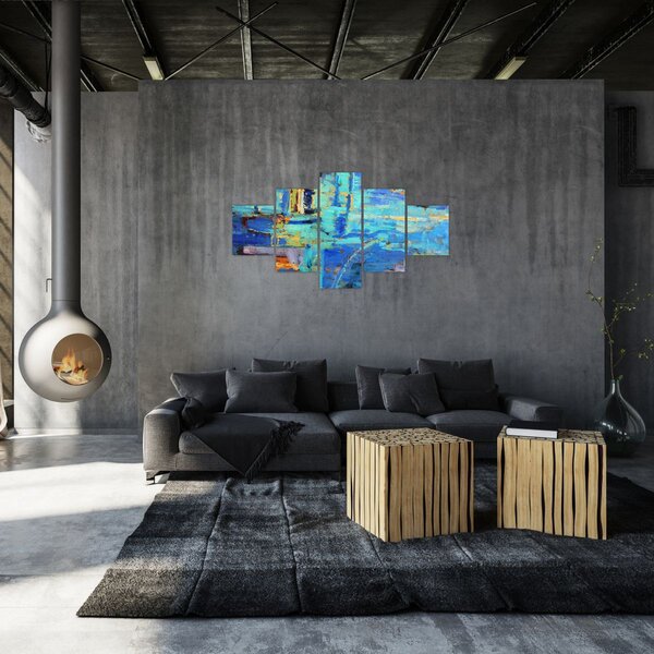 Obraz - Abstraktní olejomalba (125x70 cm)
