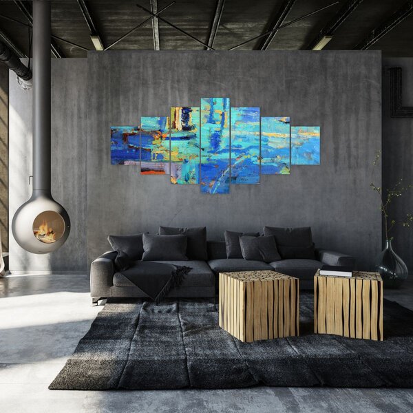 Obraz - Abstraktní olejomalba (210x100 cm)