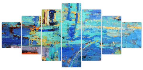 Obraz - Abstraktní olejomalba (210x100 cm)