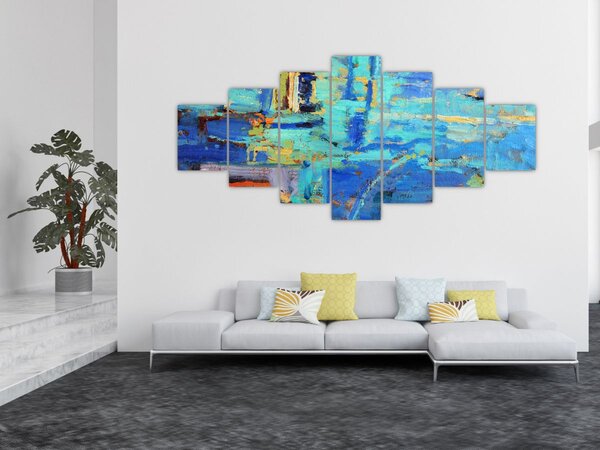Obraz - Abstraktní olejomalba (210x100 cm)