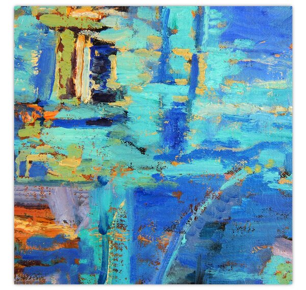 Obraz - Abstraktní olejomalba (30x30 cm)