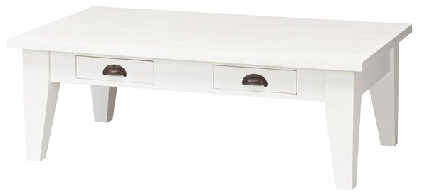 Lavice Milton bílá 130x75x45cm