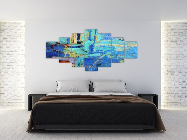 Obraz - Abstraktní olejomalba (210x100 cm)