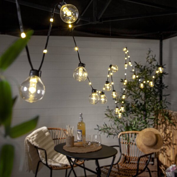 LED pohádková světla Bolla, čirá, plast Délka 5,3 m 20-fl