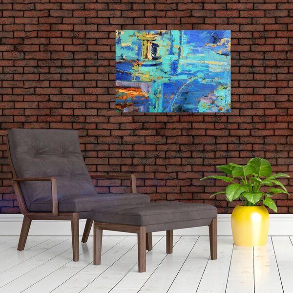 Obraz - Abstraktní olejomalba (70x50 cm)