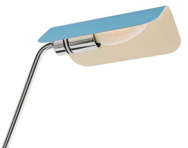 HAY Svítidlo Apex s klipem, pastelově modré, výška 43 cm, E14, ocel, Modrá, Pracovna / kancelář, kov, Design