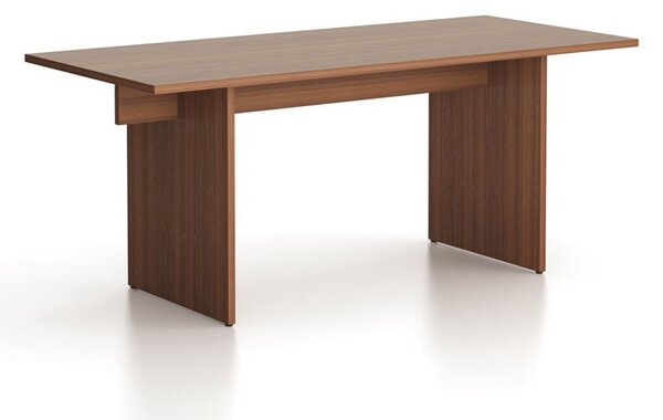 Kancelářský stůl single SOLID, 180x80 cm, ořech