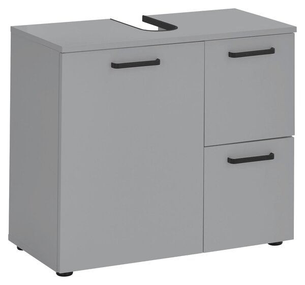 SKŘÍŇKA POD UMYVADLO, šedá, šedá, 70/60/35 cm MID.YOU - Koupelnové série, Online Only