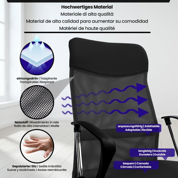 Kancelářská židle Office 10 - Černá