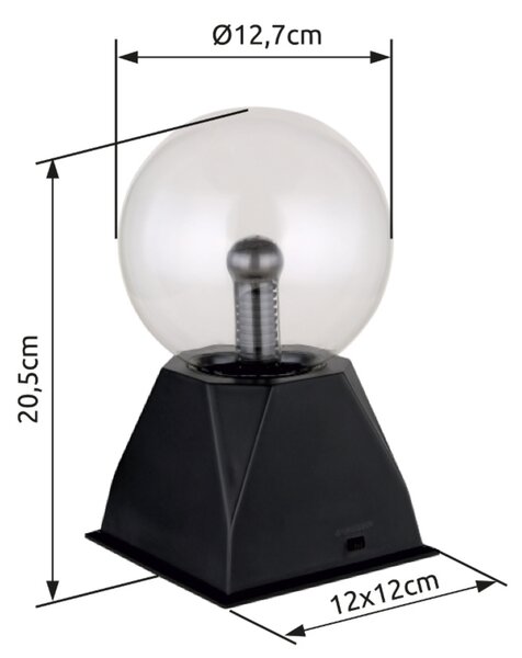 Stolní lampa PLOCHE černá