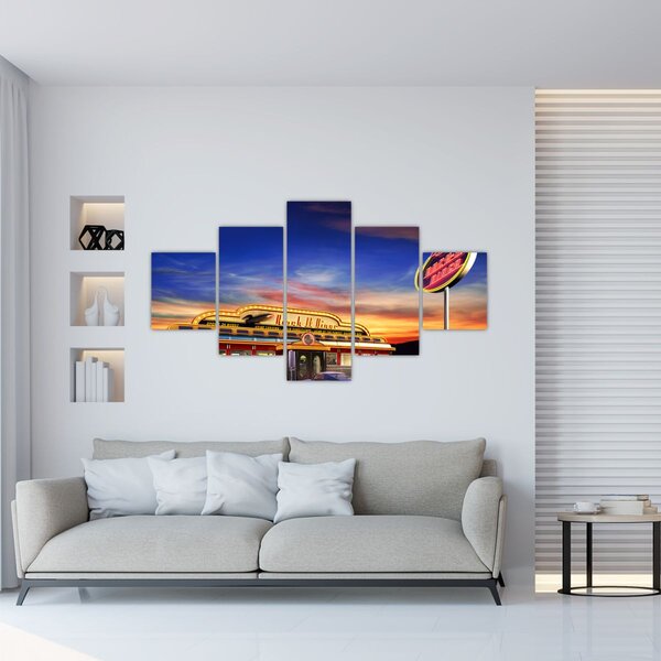 Obraz - Večerní bar (125x70 cm)