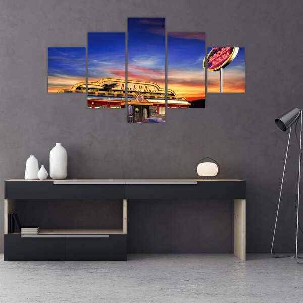 Obraz - Večerní bar (125x70 cm)