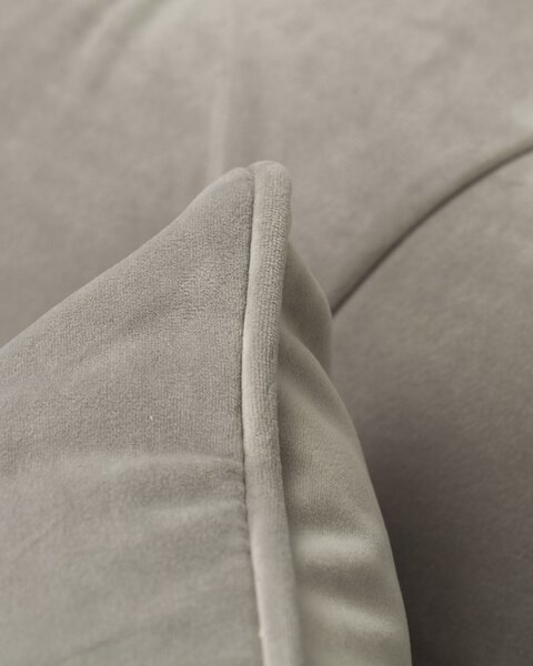 Křeslo Chesterfield Classic Velvet Light Grey 118x96x77cm
