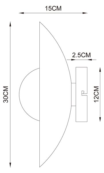 STROPNÍ SVÍTIDLO, 30/15 cm Collett's Monde - Online Only svítidla, Online Only