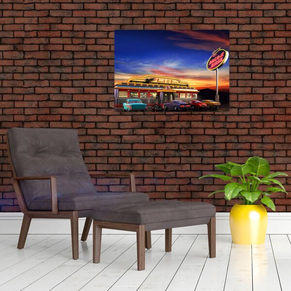Obraz - Večerní bar (70x50 cm)