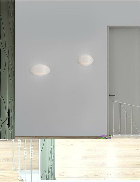 NOVA LUCE nástěnné svítidlo ASTRID bílý kov a akryl LED 20W 220-240V 3000K IP20 9128320