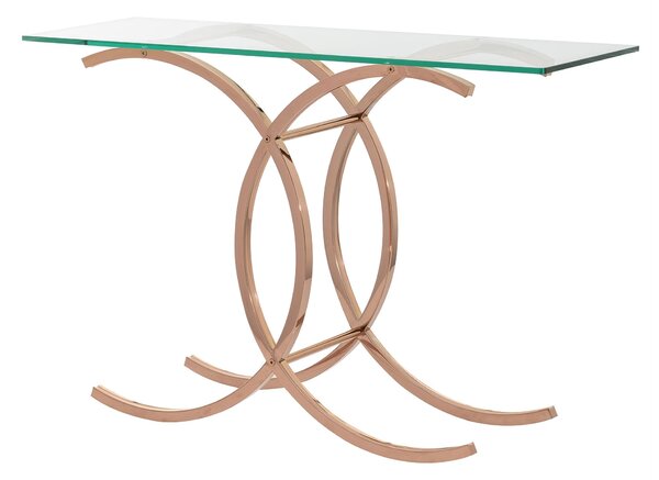 Boční stolek Chica rose gold 128x40x79cm