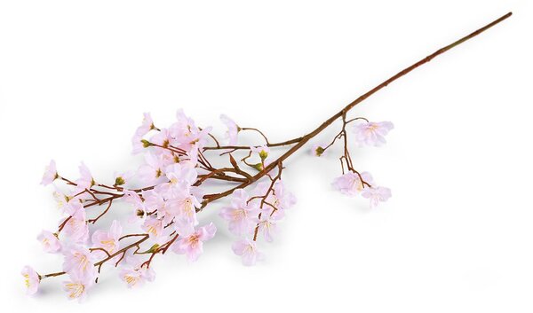 Umělá větvička třešňový květ - 2 růžová nejsv