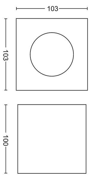 50491/30/P0 Box stropní bodové LED svítidlo 4,5W 500lm 2200-2700K IP20 WarmGlow, černé