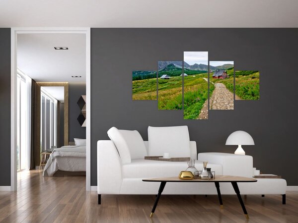 Obraz - Portrét leoparda (125x70 cm)
