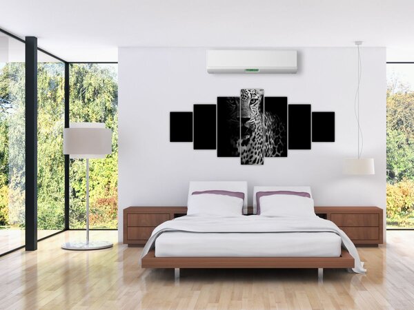 Obraz - Portrét leoparda (210x100 cm)