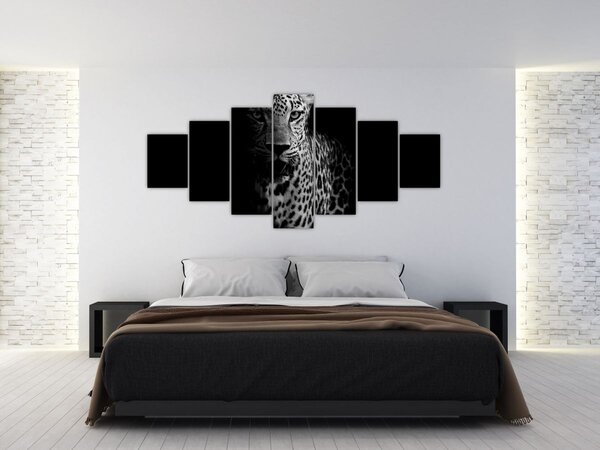 Obraz - Portrét leoparda (210x100 cm)