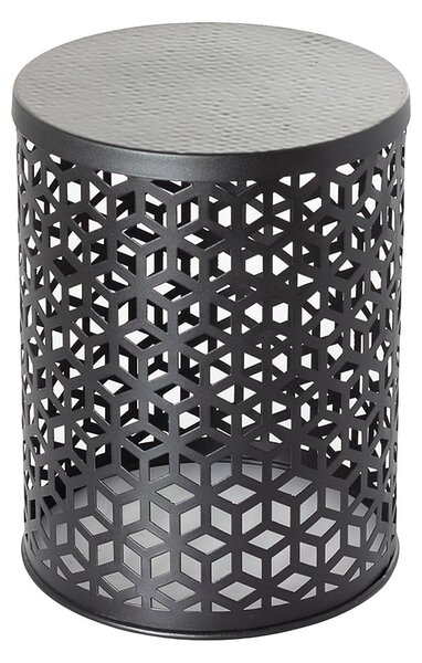 Odkládací stolek Fabia výška 41cm silver