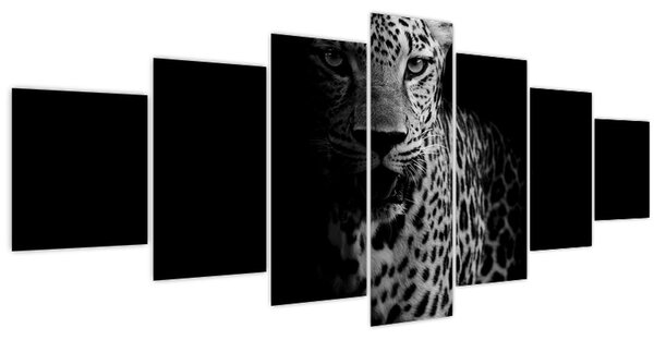 Obraz - Portrét leoparda (210x100 cm)