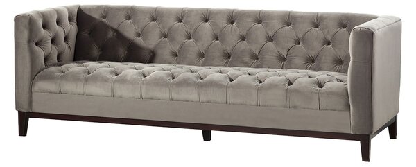 Pohovka Velvet Elite grey, 3-m