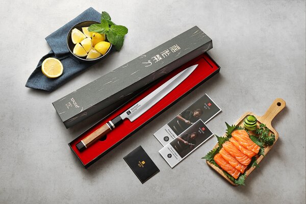XinZuo Nůž Sashimi F3S 270 mm